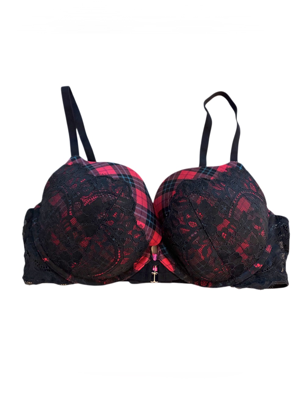 La Senza classic plunge Bra Plaid 36d